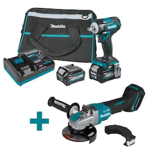 40-Volt Max XGT Brushless Cordless 4-Speed 1/2 in. Impact Wrench Kit, 2.5Ah with bonus XGT Brushless 5in. Angle Grinder