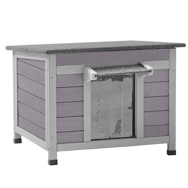 AIR12-B Outdoor Wooden Cat House, Indoor Cat House