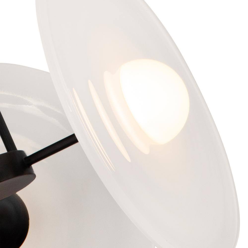 Urban Bronze and Glossy Opal LED Globe Pendant Light