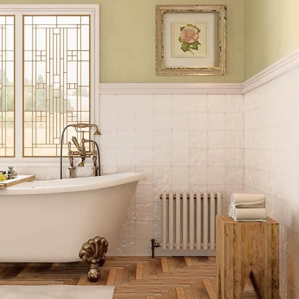 Mayolica White 6 in. x 6 in. Ceramic Wall Tile (6.14 sq. ft. /Case)