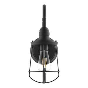 Southbourne 6.13 in. 1-Light Matte Black Sconce Vanity Light