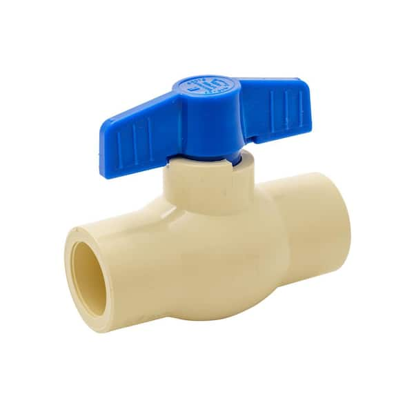 Everbilt 3/4 in. CPVC Solvent x Solvent Ball Valve 107-124EB - The Home ...