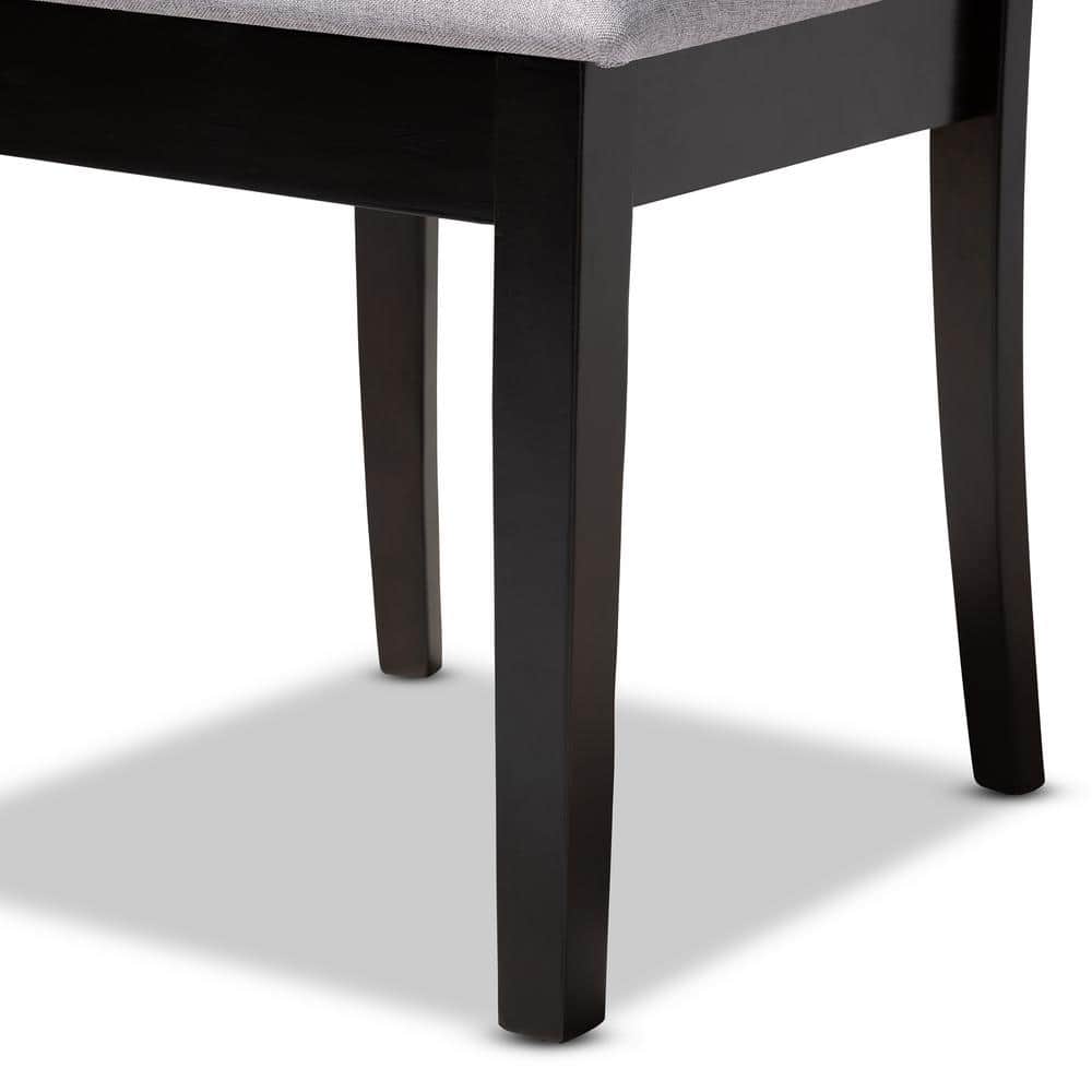 Parsons High Slat Gray Cane and Wood Side Chair