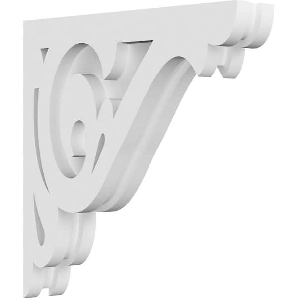 Ekena Millwork 1-7/8 in. x 10 in. x 10 in. PVC Bordeaux Corbel