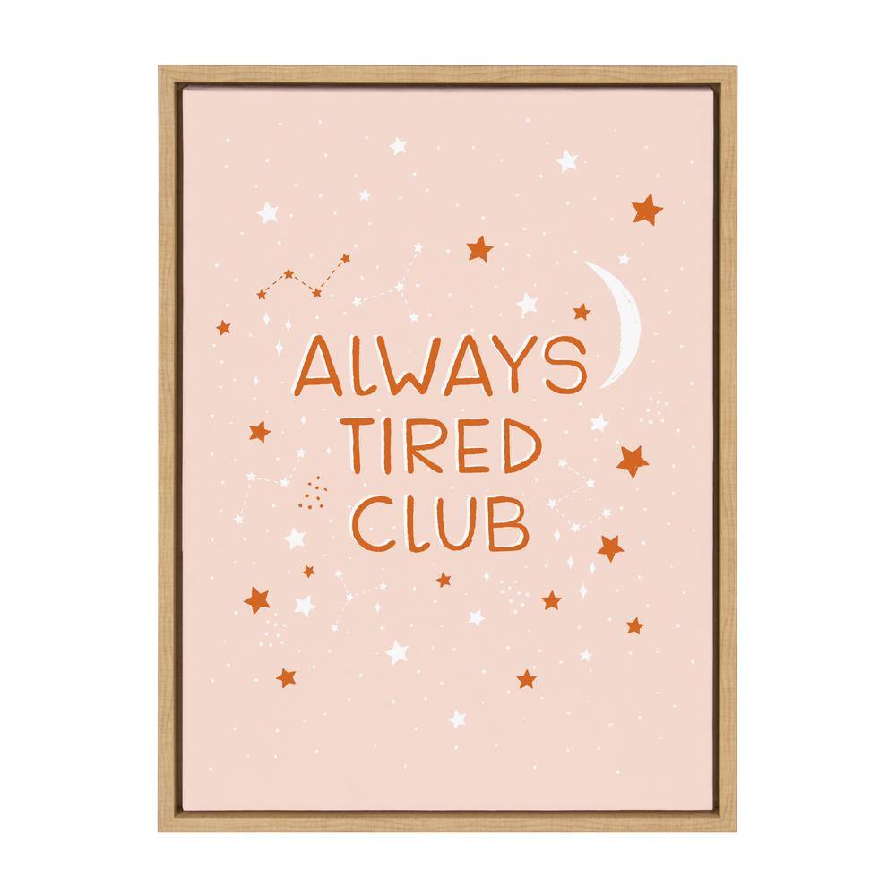 "Sylvie ""Always Tired Club"" by Duchess Plum (Aislinn Simmonds) Framed Canvas Wall Art 24 in. x 18 in." price history on PriceWatchPro