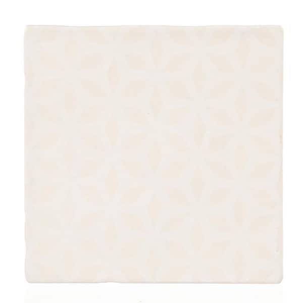 Moments Serenity Aura Deco 4 in. x 4 in. Matte Glazed Ceramic Wall Tile (11.66 sq. ft./Case)