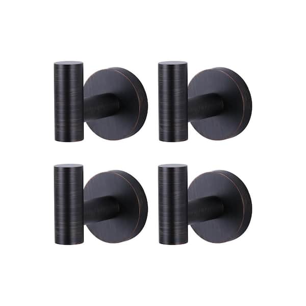 ALEASHA Round shape Knob Robe/Towel Hook in Oil Rubbed Bronze 4-Pieces