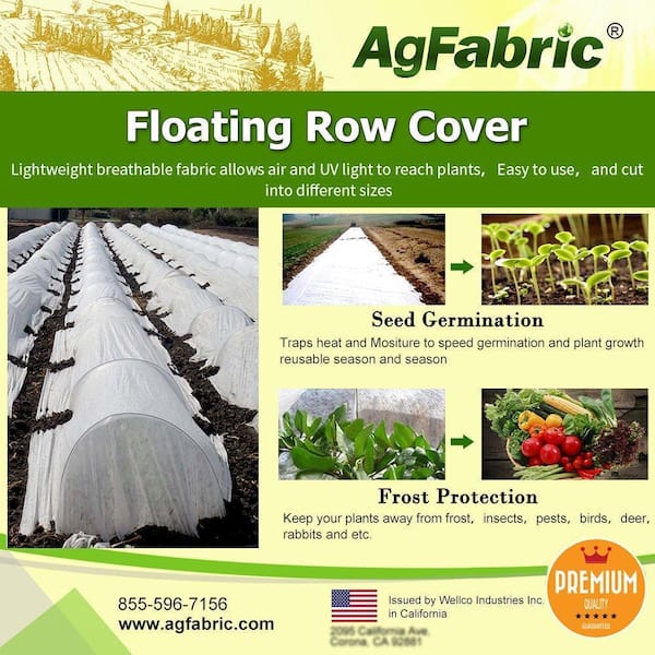 14 ft. x 25 ft. Floating Row Covers Plant Covers Freeze Protection, Frost Cloth for Vegetables