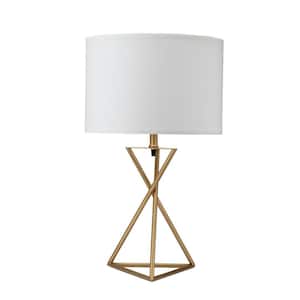 26.25 in. Gold Standard Light Bulb Bedside Table Lamp