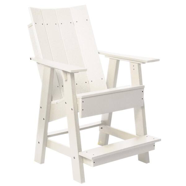 WILDRIDGE Contemporary White Plastic Outdoor High Adirondack Chair LCC   Plastic Adirondack Chairs Lcc 319 Bw 64 600 