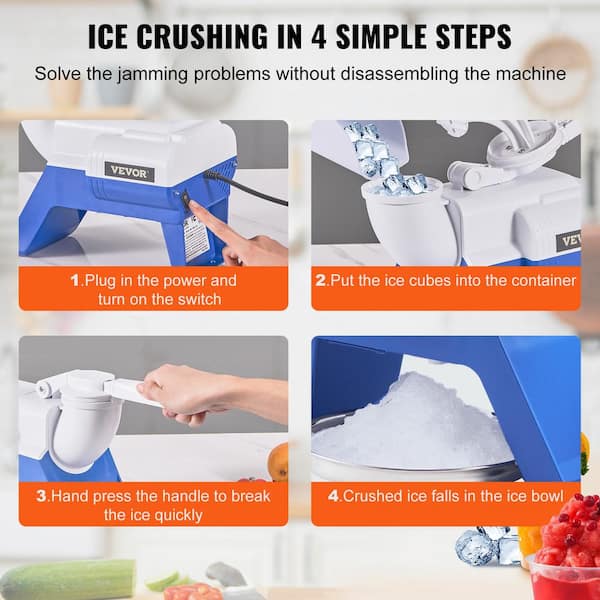 Portable Ice Shaver Crusher, Manual Ice Crushers Shaver