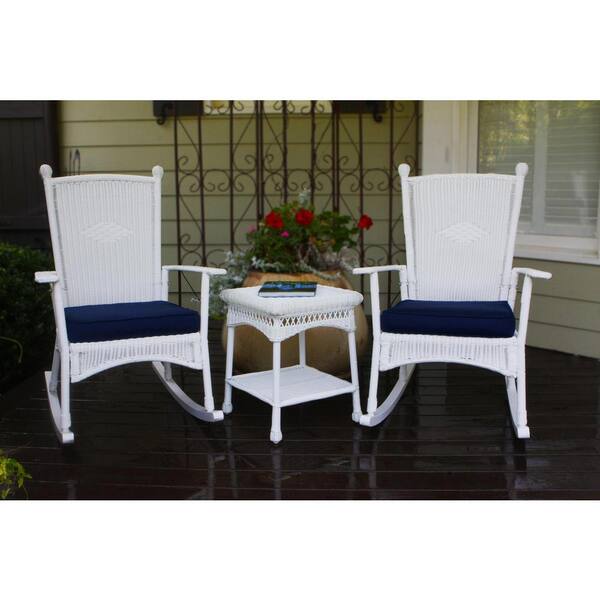 White wicker best sale chairs home depot