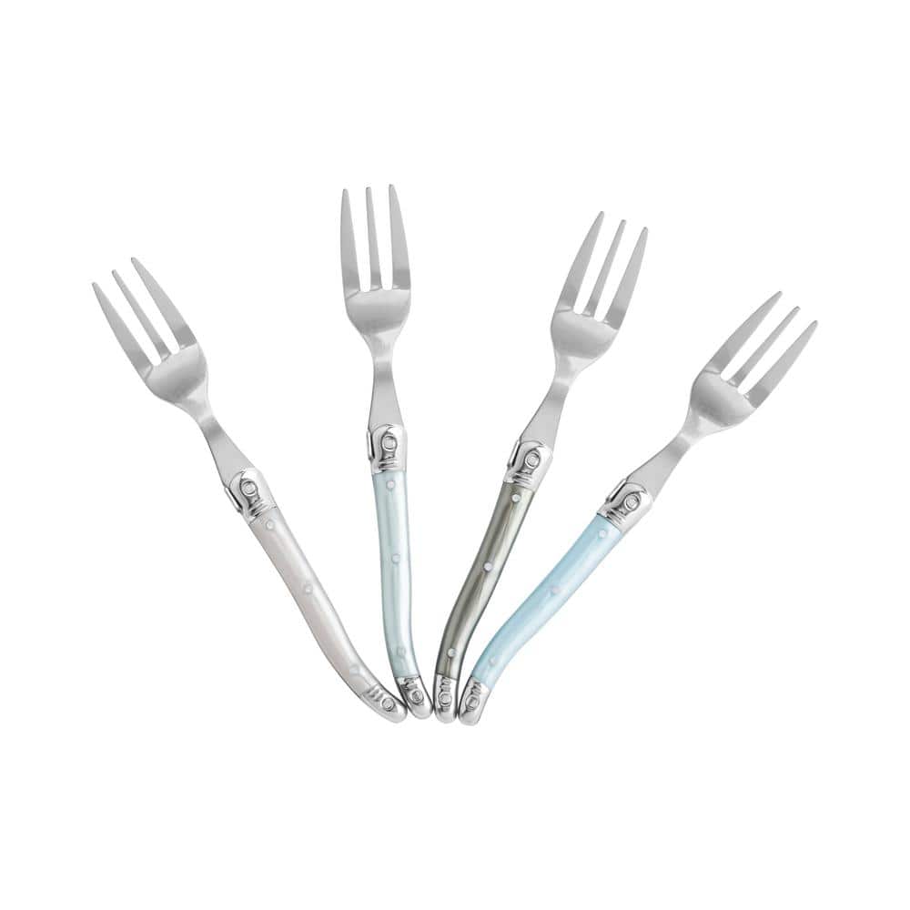 French Home Laguiole Cake Forks with Mother of Pearl Handles, 4-Piece Set (Set of 4)