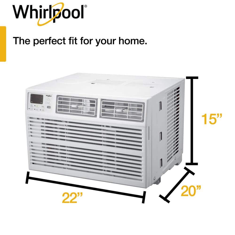 12000 BTU White Digital Window Air Conditioner with Remote