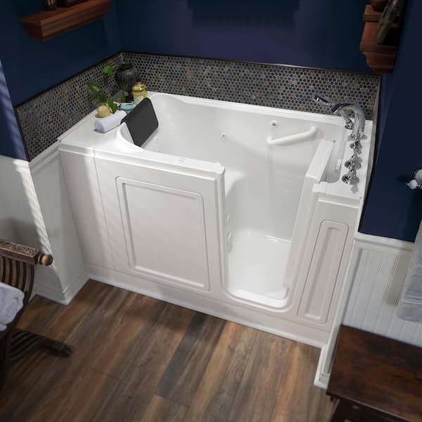Acrylic Luxury 48 in. Right Hand Walk-In Whirlpool Bathtub in White