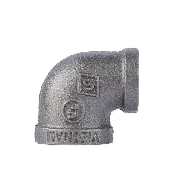 STZ 3/4 in. x 1/2 in. Black Iron 90° FIP x FIP Reducing Elbow