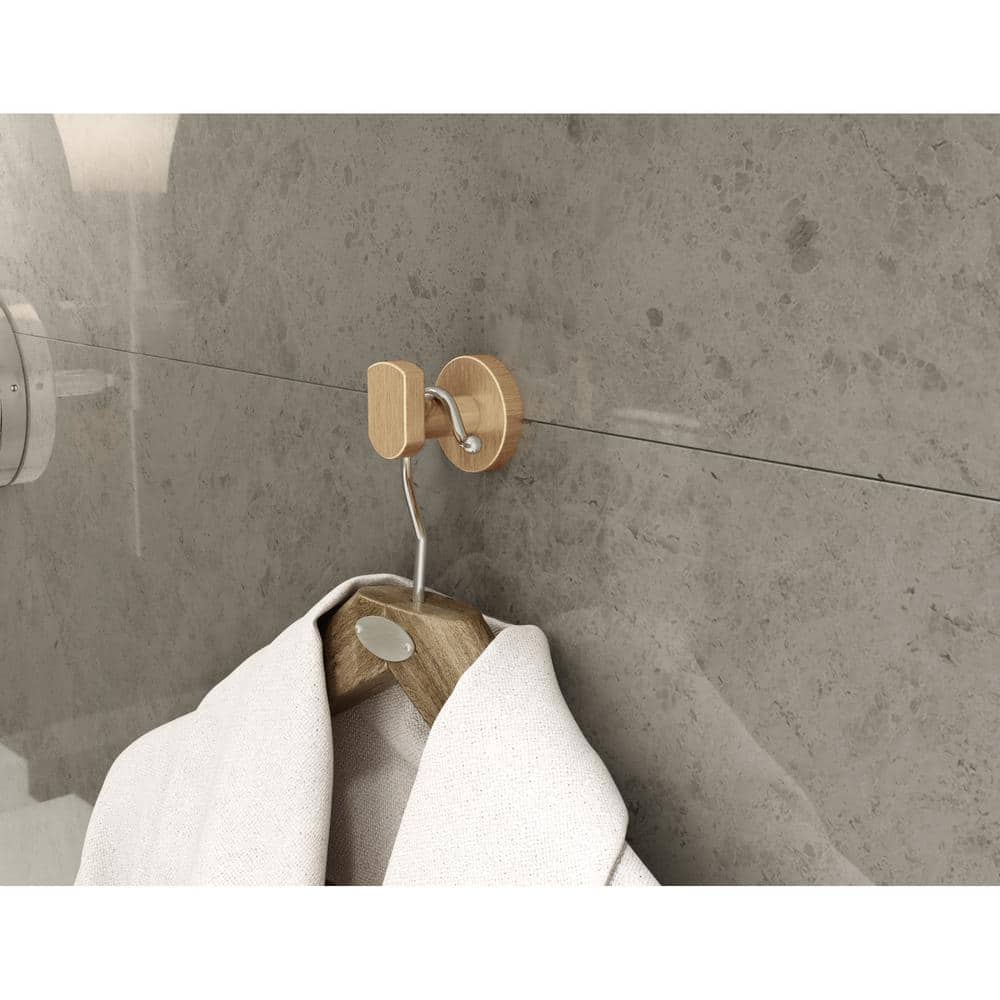 Brushed Bronze Metal Wall Mounted Robe Hook
