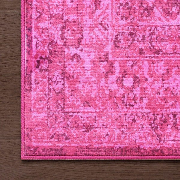 チヨコ MOOD PINK ver. タカハシユリ ムードピンク JUICY COUTURE Medallion Hot Pink Leopard 8 ft. x 10 ft. Woven