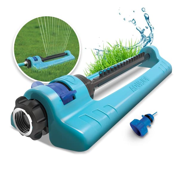 Indestructible Metal Base Oscillating Sprinkler with Adjustable Spray