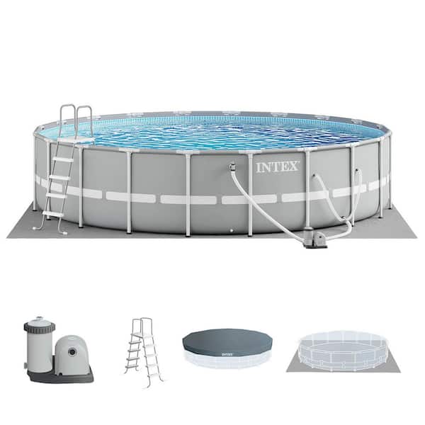Prism 20 ft. Round 52 in. Deep Above Ground Pool Set