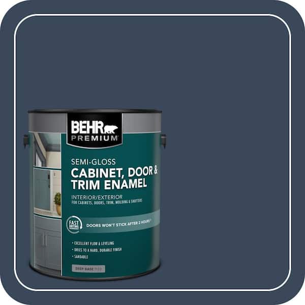 1 gal. #M500-7 Very Navy Semi-Gloss Enamel Interior/Exterior Cabinet, Door & Trim Paint