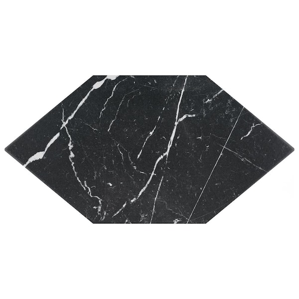 Merola Tile Timeless Kayak Marquina 7 in. x 13 in. Porcelain Floor and Wall Tile (8.4 sq. ft./Case)