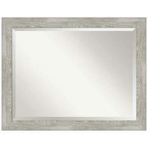 Dove Greywash 46 in. H x 36 in. W Framed Wall Mirror