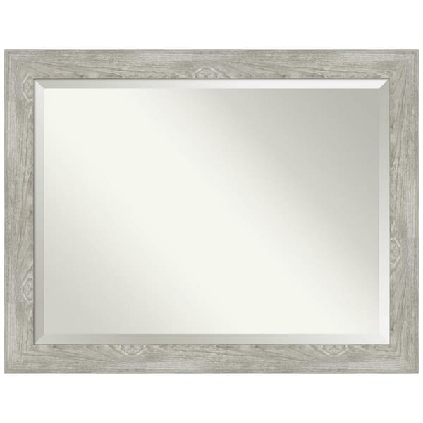 Amanti Art Dove Greywash 46 in. H x 36 in. W Framed Wall Mirror