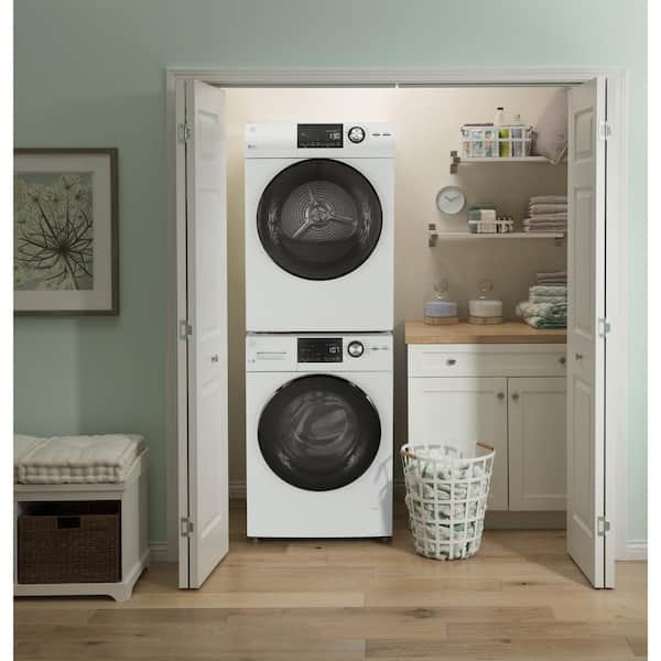 GE 3.6 Cu. Ft. Stackable Electric Dryer with Portable White