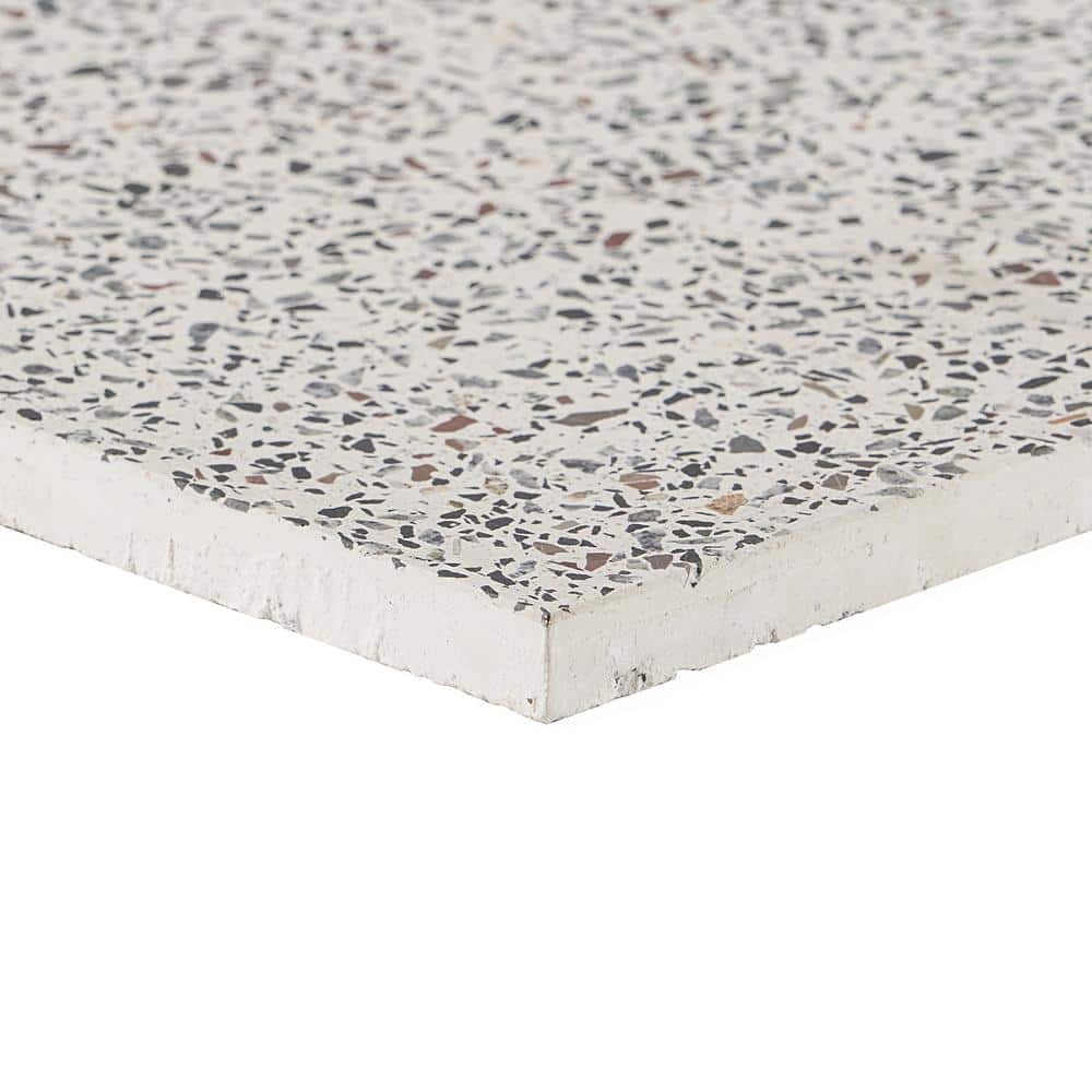 Tarboro 16" Beige Polished Terrazzo Floor and Wall Tile