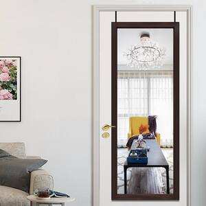 18 in. x 51 in. Modern Style Rectangle Mirror Simple Framed Brown Door Mirror Full Length Wall Mirror