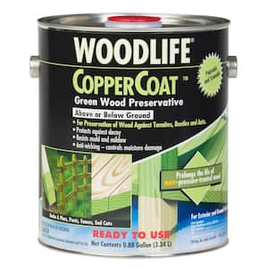 0.88 Gal. Copper Coat Green Below Ground Wood Preservative (Case of 4)