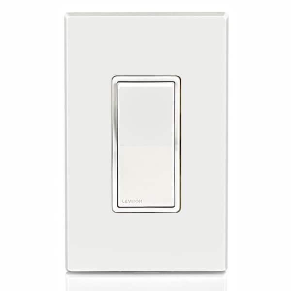15 Amp Decora Weather-Resistant Single-Pole Switch , White W5601-W