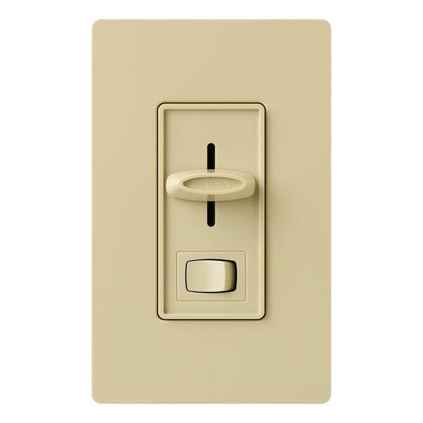 Lutron Skylark Dimmer Switch, with Preset, 600-Watt Incandescent/Single-Pole or 3-Way, Ivory (S-603PH-IV)