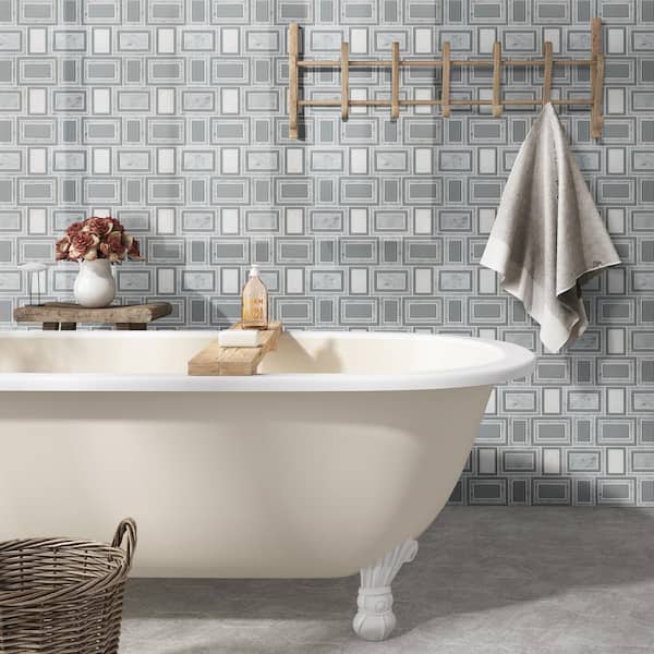 Soho Stax 11.25 in. x 13 in. Mixed Glass Stone Look Wall Tile (9.4 sq. ft./Case)