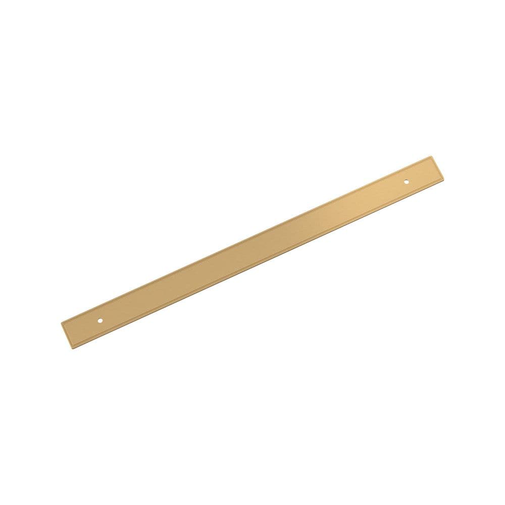 Thoreau 12-5/8 in. Center-to-Center Rectangle Champagne Bronze Pull Cabinet Backplate price history on PriceWatchPro