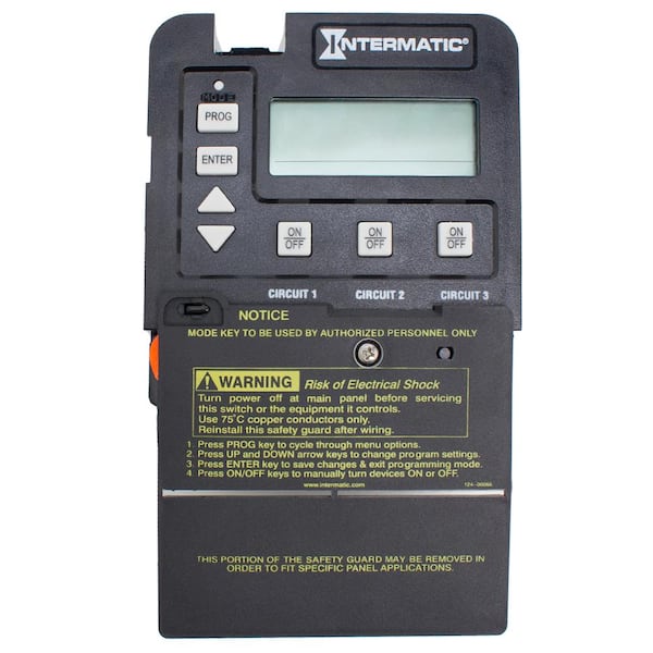 Intermatic P153 Series Digital 3-Circuit Time Control Mechanism