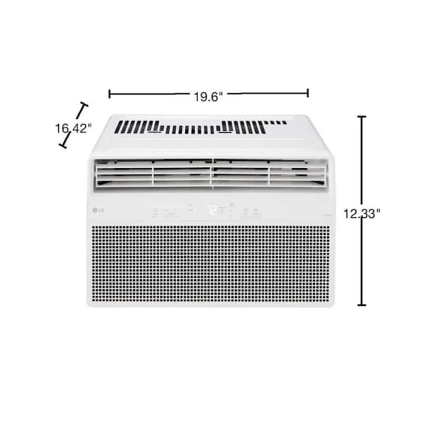 LG 10,000 (DOE) BTU 115-Volts Window Air Conditioner Cools 450 Sq. Ft. with Wi-Fi, Remote and Dehumidifier LW1025RSMY