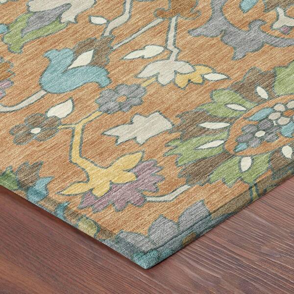 Chantille Machine Washable Indoor/Outdoor Abstract ACN2587 Copper 2 ft. x 3 ft. Accent Rug