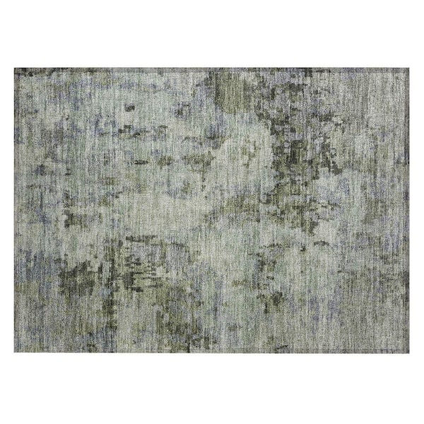 Chantille Machine Washable Indoor/Outdoor Abstract ACN2360 Green 2 ft. x 3 ft. Accent Rug