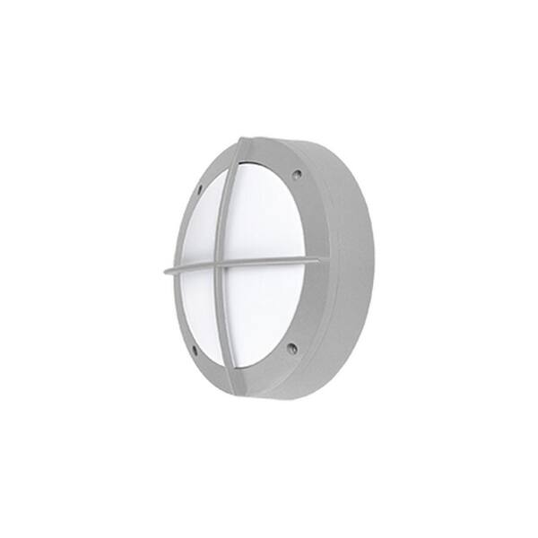 Radionic Hi Tech Oxford Gray Outdoor Integrated LED Wall Lantern Sconce