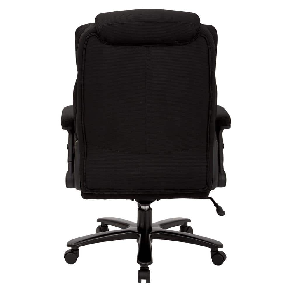 Big and Tall Black Fabric Executive Office Chair