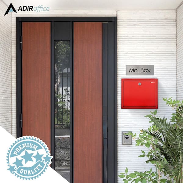 Large Size Red Steel Multi-Purpose Drop Box Mailbox