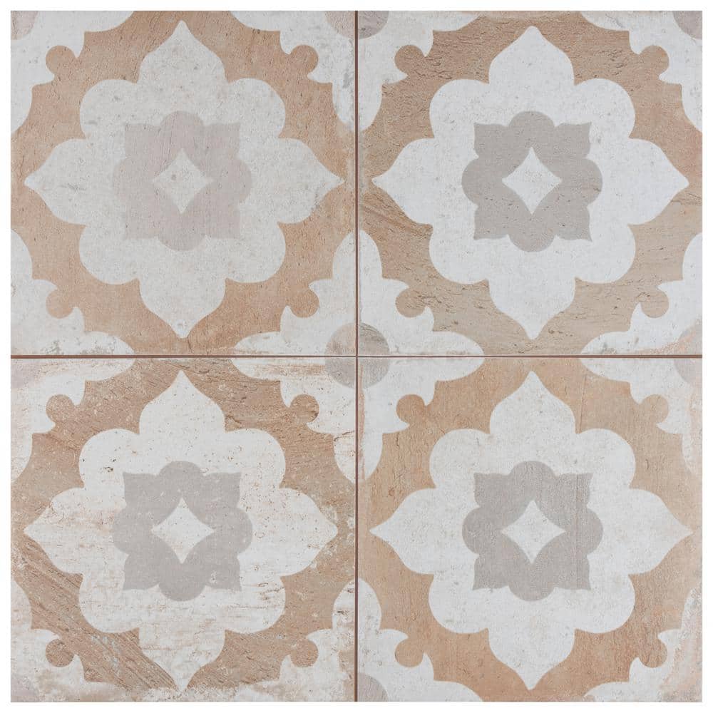 Kings Clay Blossom 9 in. x 9 in. Ceramic Floor and Wall Take Home Tile Sample price history on PriceWatchPro