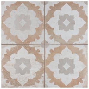 Kings Clay Blossom 17-5/8 in. x 17-5/8 in. Ceramic Floor and Wall Tile (10.95 sq. ft./Case)