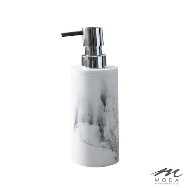 m MODA at home enterprises ltd. Michaelangelo Soap/Lotion Dispenser White