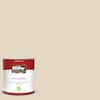 BEHR PREMIUM PLUS 1 qt. #290C-2 Creamy Beige Flat Low Odor Interior Paint &  Primer 105004 - The Home Depot