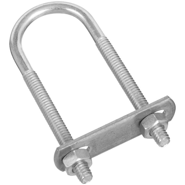 National Hardware #136-1/4 in. x 1-1/8 in. x 3-1/2 in. Zinc Plated U Bolt with Plate and Hex Nut
