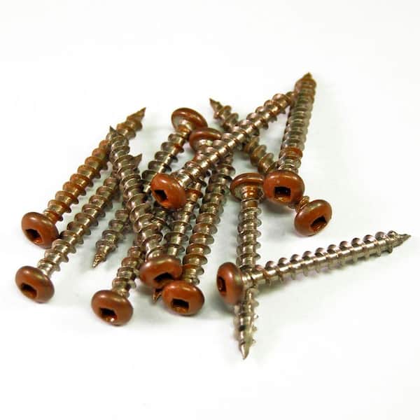 Double-sided Steel screw post 6 - 8 mm, Antique Brass