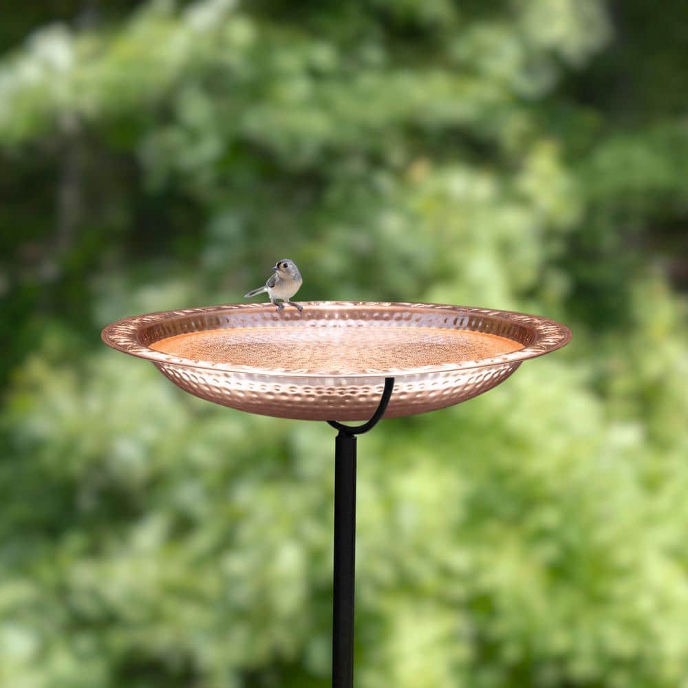 Pure Copper 18" Bird Bath with Garden Pole